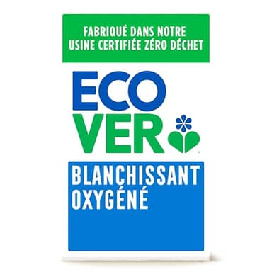 Ecover Blanchissant Oxygéné | Origine Naturelle Doux Pour Les Peaux Sensibles | Détache Et Permet D'Avoir Un Blanc Éclatant | 400G