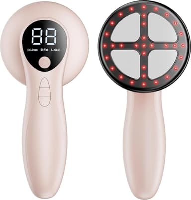 Oranmagic Masseur Anti Cellulite Appareil Massage Minceur Vibra Pro, 4 Têtes de Professionnel Pour La Taille, Ventre, Fesses, Bras, Unisexe, Lifte, Resserre et Masse la Peau (Or Rose)