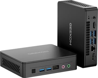 GEEKOM Mini PC Air12 Lite, Intel Alder Lake N100 Processeur, 8GB DDR4 + 256GB SSD/Mini PC Windows 11 Pro/WiFi 5 & BT 5.1/4K à Double écran (4 Cœurs/4 Threads, jusqu'à 3.4Ghz) pour Maison/Entreprise