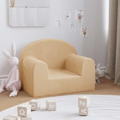 Générique Canapé pour Enfants crème Peluche Douce,Meubles, Mobilier pour bébés & Tout-Petits,357007