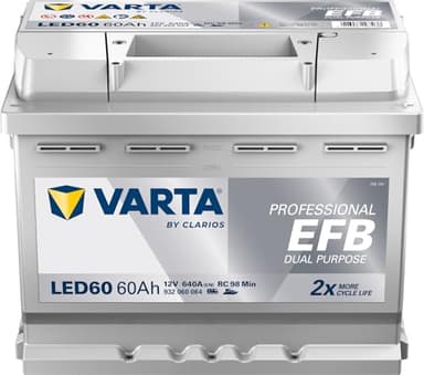 Batterie VARTA Professional Dual Purpose EFB LED 60 12V 60AH 680 AMPS