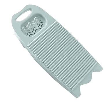 Planche à lavage en plastique, planches à laver à la main à la main Banque à laver à linge Lavage Tampon de lavage outil de lavage de la planche à laver pour le dortoir de la maison, bleu clair