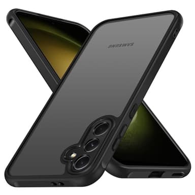 ivoler Coque Mat pour Samsung Galaxy S24+ 5G / S24 Plus 5G, [Protection Antichoc Militaire] Arrière Translucide Étui de Protection Mince Anti-Rayures Bumper Housse, Noir