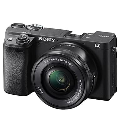 Sony Alpha 6400|Appareil Photo Numérique Hybride APS-C en kit avec l'Objectif Zoom E 16-50mm f/3.5-5.6 PZ OSS (24,2 MP, AF en 0.02s, Suivi des Yeux, 4K HLG, Ecran Selfie Vlogging)(ILCE6400, A6400)