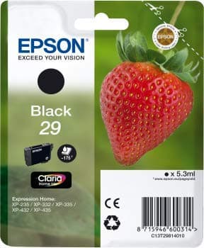 29 / Fraise - Cartouche d'encre Claria noire authentique