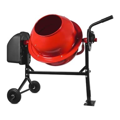 BOUDECH Bétonnière Électrique 70LT - Puissance 275W Tension 220V Capacité 70L - avec Deux Roues et Certification CE