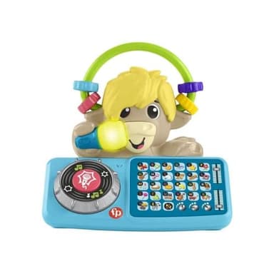 Fisher-Price Jouet d’éveil Sync Squad Yack Lettres pour bébé et tout-petit avec musique et lumières interactives, à partir de 9 mois, version française, HYK96