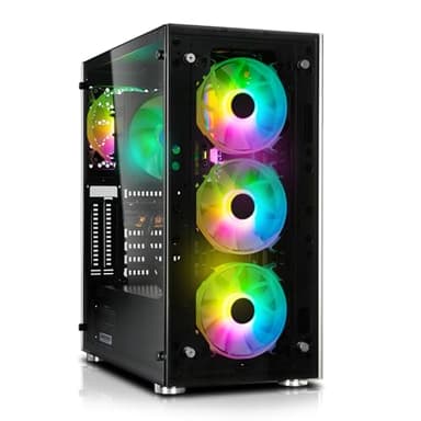 Memory PC Gamer PC Ryzen 7 5700X 8X 4.6 GHz, 32 Go DDR4 RAM, 1TB M.2 SSD, RTX 4060 8Go, Win 11 Pro