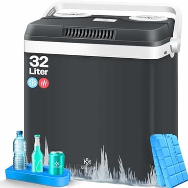 KESSER® Glacière 32 L 12 V, prise 230 V, Mini-réfrigérateur, Glacière thermoélectrique