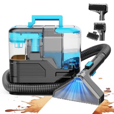 Vortisys Shampouineuse Canapé 530W, Nettoyeur canapé tissu Portable avec Fonction Auto-Nettoyante, Aspirateur Nettoyeur avec pour Canapés, Intérieur de Voiture et Tapis