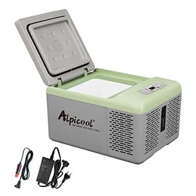 Alpicool C9PT 9L Glacière Electrique Voiture, Portable à Compression Réfrigérateur de Voiture, 12/24V congélateur et réfrigérateur, pour dortoir, Camping ou Pique-Nique en Plein Air, 20 à 20℃