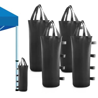 Lot de 4 Sacs de Sable pour Tente Sac de Lestage pour Tonnelle Poids pour Tonnelle en Tissu Oxford Sac de Lestage Sable Sac Lestage épaissir pour auvents,tentes et abris extérieurs