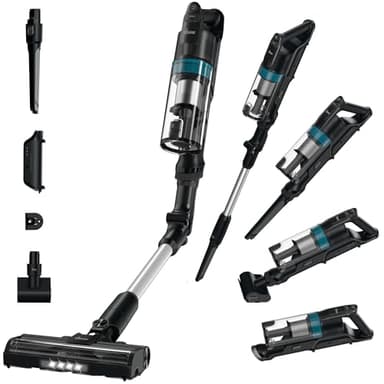 Hoover HF1 Plus Aspirateur Balai sans Fil Puissant Léger Tube Flexible165 W, Brosse Anti-emmêlement, Multi-sols Eclairage LED, Mode Turbo, Brosse Animal, Batterie Amovible, Position Parking HF1PZ10PX