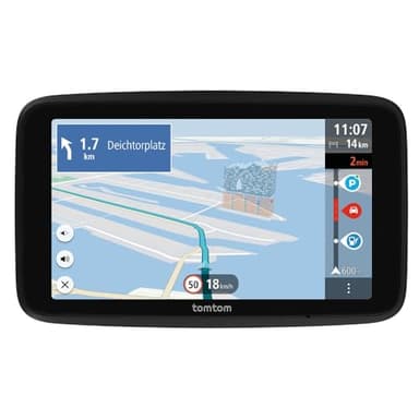 TomTom GPS Voiture GO Advanced (6 Pouces infos trafic, essai des alertes de Zones de Danger, Carte Monde, mises à Jour Via Wi-FI, Guidage sur Changement de Voie, repères visuels, Fixation réversible)