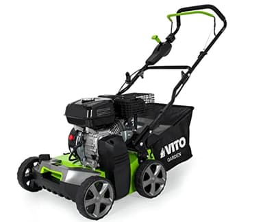 VITO - Scarificateur Démousseur Thermique 5,4CV 212cm3 Largeur coupe 40cm Courroie de transmission Livré avec Lames et ressorts