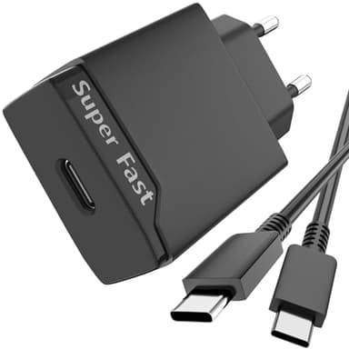 Newding 25W USB C Chargeur Rapide pour Samsung A23 A54 A55 A35 A34 A25 A52 A52s A15 A05s, for Samsung S24 S23 S22 S21 S20 EP-TA800 Adaptive Fast Charging avec Câble Type C