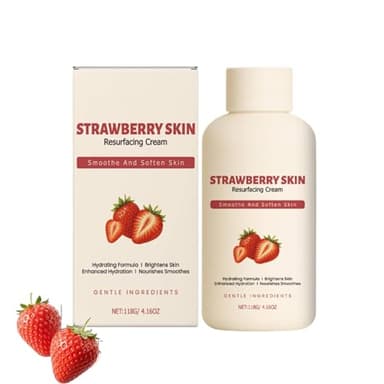 Traitement de la peau à la fraise, crème contre la kératose pilaire, complexe triple acide pour la kératose pilaire, lisse les bras et les jambes, aide à réduire les imperfections