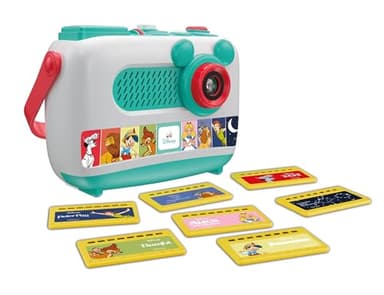 Clementoni | Projecteur & Conteur d’Histoires Plus – Disney Baby pour Bébés dès 12 Mois | 8 Histoires Classiques Incluses | Projection Visuelle & Sonore | Recharge avec Figurines Disney | Idée Cadeau