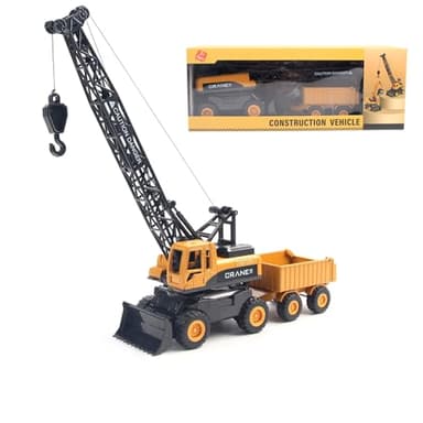 Jenilily Camion Grue Jouet Véhicule Chantier Jouet Cadeau Enfant 3 Ans Garçons