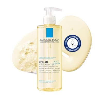 La Roche-Posay - Lipikar Huile Lavante AP+ - Huile de Douche Anti-irritation et Anti-grattage - Peaux sèches à Tendance Atopique et Sujettes à l'Eczéma - A Base de Beurre de karité et Niacinamide