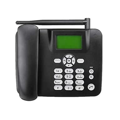 Téléphone Fixe sans Fil Support téléphone de Bureau GSM 850 900 1800 1900 MHz Carte SIM sans Fil avec Horloge SMS Fonction pour Maison, Centre d'appel, Bureau, Entreprise hôtel