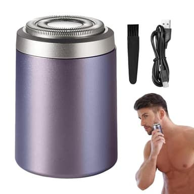 Rasoir électrique compact – Rasoir électrique rechargeable, outil de rasage compact de voyage | Tondeuse à barbe de poche, appareil de toilettage sans fil, rasoir léger pour un rasage de précision