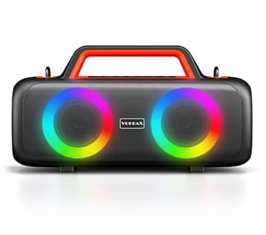 Enceinte Bluetooth Portable 140W - Haut-parleur Bluetooth Puissant avec Bass Boost, Étanche et Résistant pour Extérieur, Fête, Voyage et Maison - Autonomie 24H, Lumière RGB Animée, Entrées TF/AUX/USB