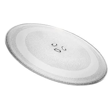 Assiette pivotante universelle pour micro-ondes de 25,5 cm avec 3 saillies centrales, convient à différentes marques de fours à micro-ondes