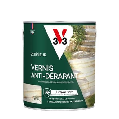 V33 Vernis sol extérieur, antidérapant, Incolore 2,5L