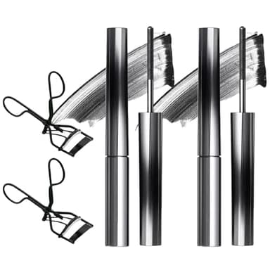 Lot de 2 Faccelove's Ironeye Mascara, Iron Eye Mascara, 3D Curling Eyelash Irons, Mascaras Pour Des Cils Ultra Longs, Waterproof Longue Tenue Naturel Mascaras Pour Des Cils Définis Et Recourbés