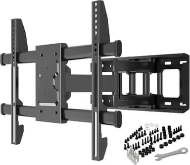 Support Mural TV, Inclinable et Orientable Support TV pour écrans 32-85 Pouces jusqu'à 60Kg -VESA 600 x 400 mm