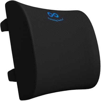 Everlasting Comfort Coussin Lombaire en Mousse Mémoire de Forme pour Chaises De Bureau et Gaming, Voiture et Canapé – Coussin Ergonomique Conçu pour améliorer Le Confort au Quotidien