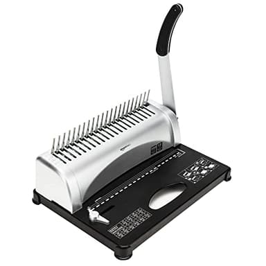 Amazon Basics Machine à relier Acier au carbone Gris