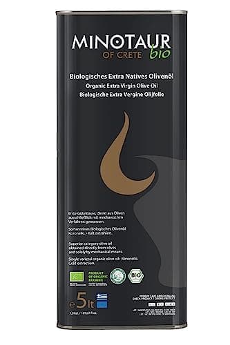 Minotaur of Crete | Huile d'olive de Crète BIO extra vierge de première qualité | Extraite à froid | Bidon de 5 litres (5 L)