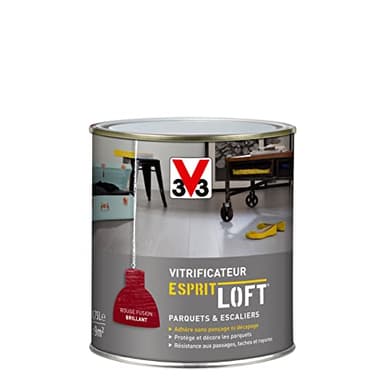 V33 Vitrificateur pour parquets - Esprit Loft® - Rouge Fusion brillant 0,75L