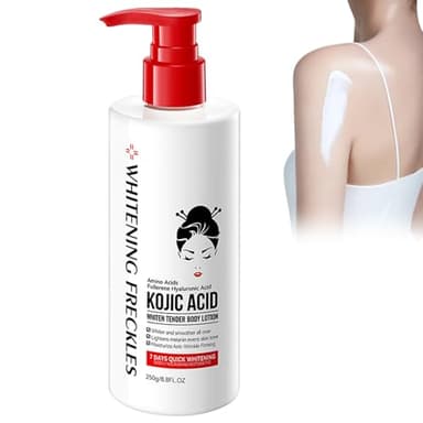 Lotion Éclaircissante Corps avec Acide Kojique, Hydratant et Fermeté pour Tous Types de Peau