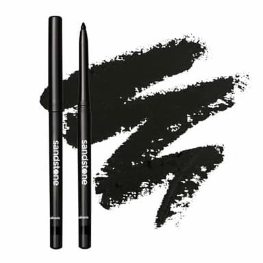 Sandstone Scandinavia Eyeliner Waterproof Noir pour Yeux Sensibles - Hypoallergénique & Vegan - Longue Tenue - Sans Parfum