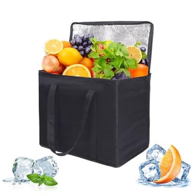 Sacs Isothermes,Grand Sac Isotherme Courses,Sac Isotherme Doux,Grand Pliable,pour Pique-Nique Camping Plage Voyage