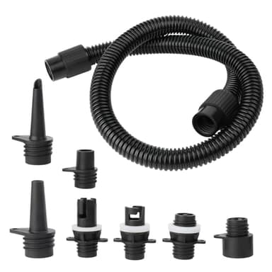 Yqhugbc Adaptateur De Pompe Sup, Adaptateur De Kayak, Tuyau Gonflage Spa Intex, Adaptateur Gonfleur Paddle, Adaptateur de Pompe Gonflable, avec 7 Buse de Valve d'air, pour Paddle,Kayak,Dériveur