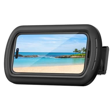 Lamicall Support Téléphone Douche Étanche, Étui de Téléphone Étanche pour Mural - [Meilleure Qualité Sonore] 360°Rotation & 120°Réglable, IPX6 Support Mural de Bain pour 4 à 7" Smartphone