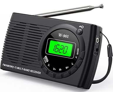 Tendak Petite Radio Portable FM/AM (MW) /SW, Transistor Radio avec Une Excellente Réception et Une Qualité Sonore Elevée, Mini Radio avec Connexion Timed/Casque