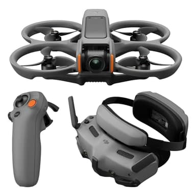 DJI Bundle Fly More Avata 2 (Batterie Unique), Drone FPV avec Caméra 4K, Protection d’hélice intégrée, Flip-Tonneau en Une Touche, Goggles 3 et RC Motion 3 Incluses, Drone Caméra pour Contenu en POV