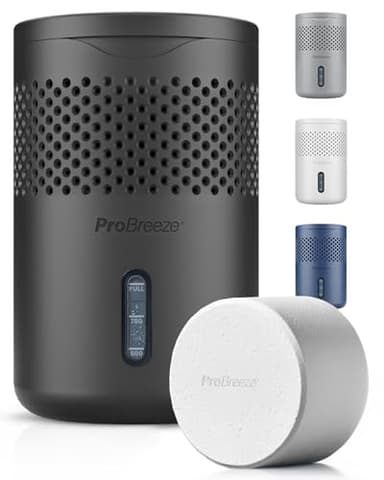 Pro Breeze Osmo Deshumidificateur d Air, Absorbeur d'Humidité – Silencieux & Réutilisable contre l’Humidité – Avec Recharge – Sans Électricité pour Maison Chambre Voiture Salle de Bain