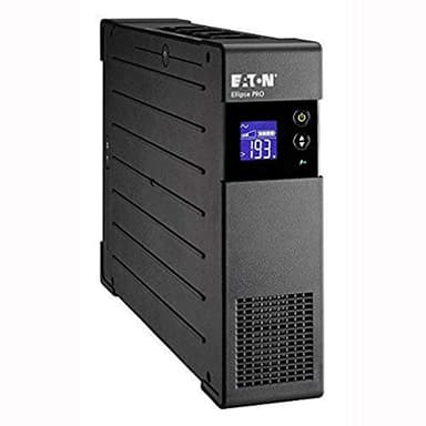 Eaton Onduleur Ellipse Pro 1600 FR - Line Interactive UPS - Puissance 1600VA (8 Prises FR) - Régulation Tension (AVR) - UPS avec Afficheur et Interface USB (Cable USB Inclus) - Noir (ELP1600FR)