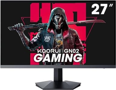 KOORUI Ecran Pc Gamer 27 Pouces, Moniteur PC 240Hz, FHD, 1ms, Adaptive Sync (1920 x 1080p, DCI-P3 90%, SRGB 100%, HDMI, DisplayPort, VESA 75x75)