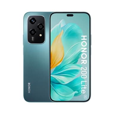 HONOR 200 Lite, Smartphone 5G, 8 Go + 256 Go, écran AMOLED Anti-Chute 6,7 Pouces, Triple Appareil Photo arrière 108 Mpx, Appareil Photo Avant 50 Mpx, Double SIM, Android 14, Cyan