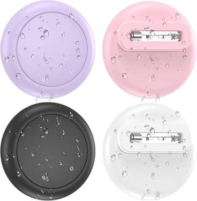 SPGUARD Support pour Dispositif de Suivi AirTag pour Enfants,AirTags entièrement dissimulés,étanches,avec Clip Invisible,Airtags pour Enfants,vêtements,Sac à Dos[Lot de 4]