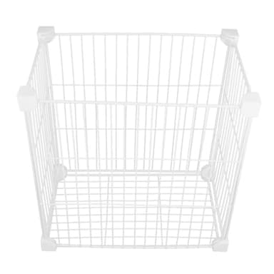 BESPORTBLE Panier de Rangement Métallique pour Congélateur 1 Pièce Panier Inférieur Fond Robuste Dimensions 30X19X30 CM Organisateur Frigo pour Légumes et Collations Bac Cuisine Vertical