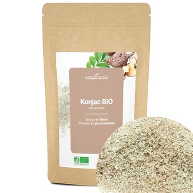 Konjac BIO (en poudre) - glucomannane à 85% - 100g
