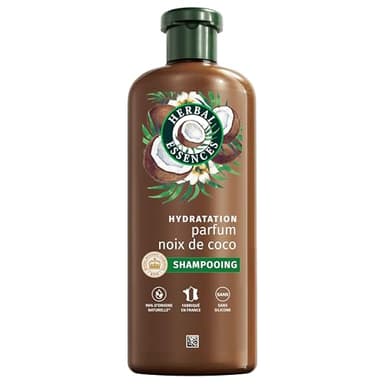 Herbal Essences Hydratation Shampoing Parfum Coco 250ml Cheveux Très Secs, Aide à Nourrir et Lisser, Pour Des Cheveux Doux, Ingrédients d'Origine Naturelle, Sans Silicone, Végan